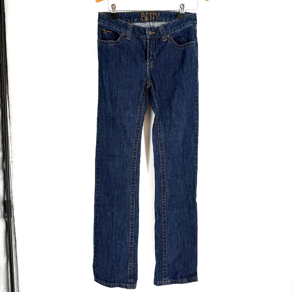 Kimes Ranch Betty Jeans Womens 2/34 Mid Rise Bootcut Western Rodeo Cowgirl USA